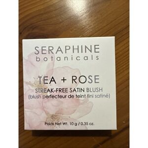 Seraphine Botanicals Tea & Rose Streak Free Satin Blush‎ 10g/.35oz Fresh Apricot